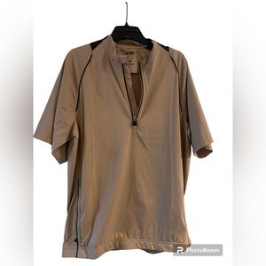 Adidas Golf Climaproof Short Sleeve Wind Breaker Pull Over